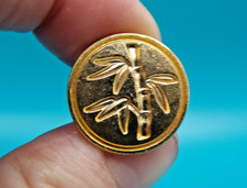 Modern Goldtone  Plastic Bamboo Sealing Wax Stamp Seal