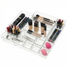 Clear Acrylic Makeup Organizer and Make Up Storage for Vanity - 4 Sizes Multi...