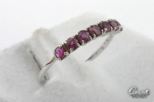 Rubin Ring 333 er 8k Weißgold Weißgoldringe Gr 56 . - Bild 2 von 4