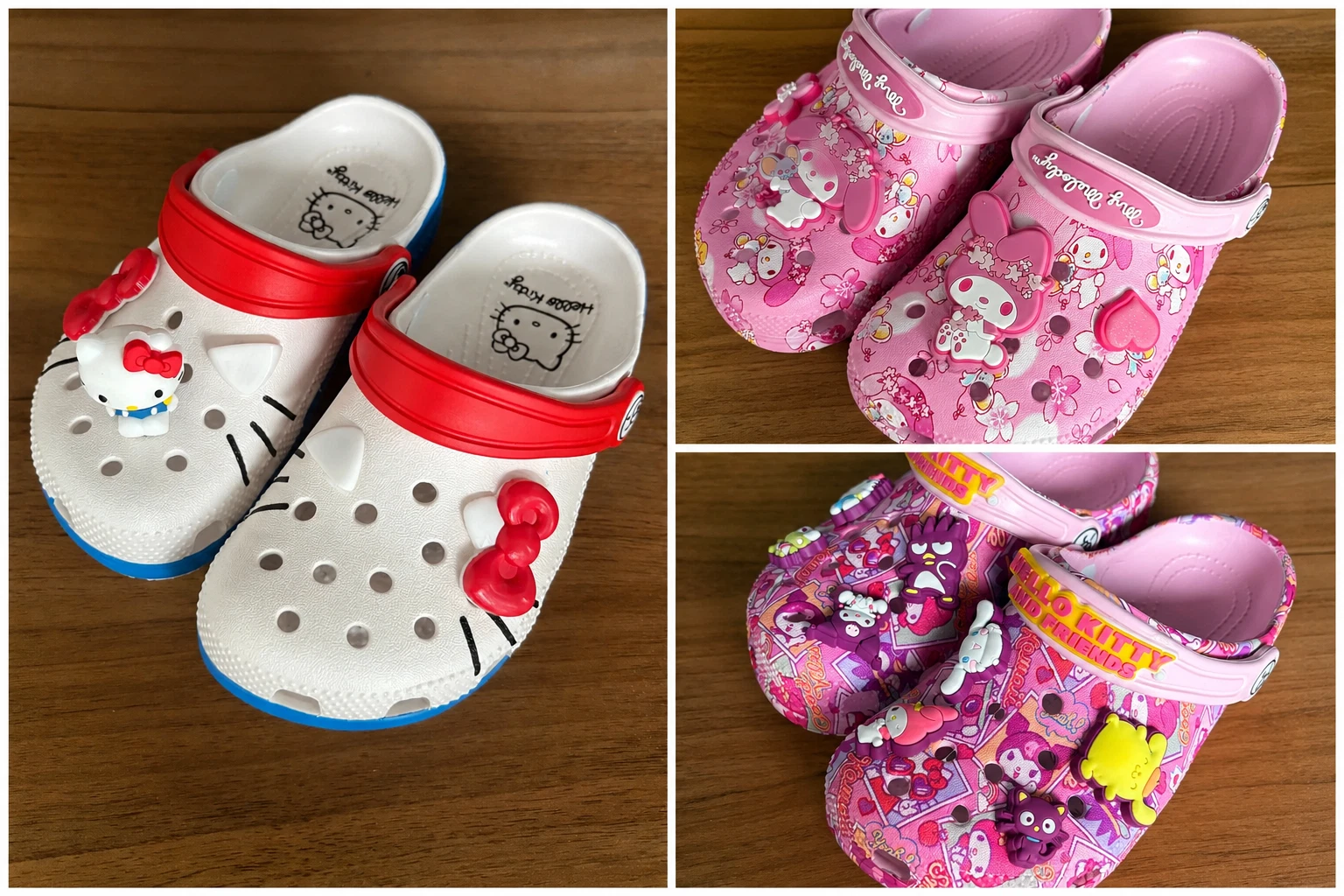 Hello KItty Kuromi Sanrio Sea Summer Crocs Slipper Sandals 36-40