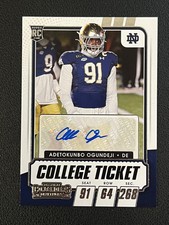 Adetokunbo Ogundeji 2021 Panini Contenders College Ticket Auto 297 RC Falcons