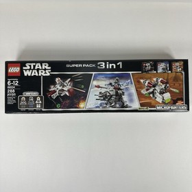 LEGO Star Wars Microfighters Super Pack 3-in-1 66534 With 3 Manuals No Minifigs