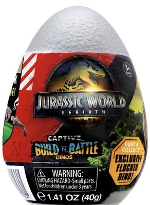 Jurassic World Rebirth Captivz Slime Egg Dinosaur Collectible Flocked Exclusive