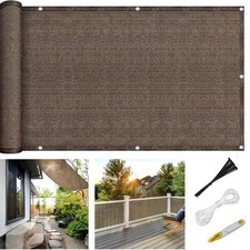 Residential Use HDPE Privacy Screen Garden Windbreak Screen For Balcony Railing