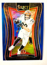 2024 Panini Select Mike Gesicki BLUE Prizm Card SP #/99 Suite Level Bengals!