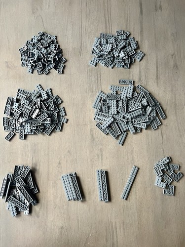 LEGO Bulk Dark Bluish Gray Plates 2x2 2x3 2x4 2x6 2x8 2x10 2x12 2x14 4x4 Corner