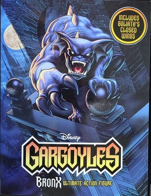 Disney Gargoyles Bronx Ultimate Action Figure w/ Goliath's Closed Wings, Blue