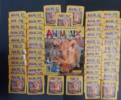 PANINI TIERE TIERE PATILER TIERE -- LEERES ALBUM + 50 NEUE TASCHEN