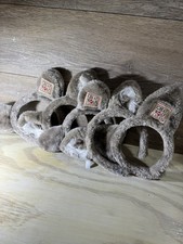 Lot of 5 Great Wolf Lodge Child Size Gray Fuzzy Wolf Ears Souvenir Headbands