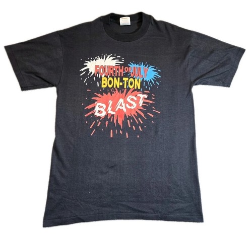Vintage Bon Ton Promotional Shirt Fourth Of July Bon Ton Blast Tee Size LG 80’s