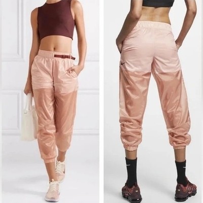Nike Sportswear Tech Pack Women s Rose Gold Woven Pants AV4268-605 Size Small