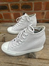 womens leather CONVERSE ( hidden wedge ) - uk 5.5 great condition ( ref