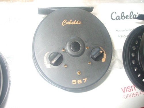 LOT OF 3 CABELA'S FLY REELS NEW CAHILL 4/5/6 WT + TWO ARE BOXED - 第 5/7 張圖片