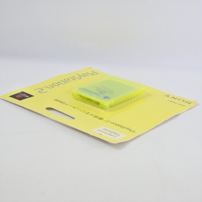 PS2 Official Memory Card 8MB LEMON YELLOW SCPH-10020 Unused