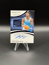 JAREN JACKSON JR 2024-25 Immaculate Collection GameWorn Patch Autograph Blue /25