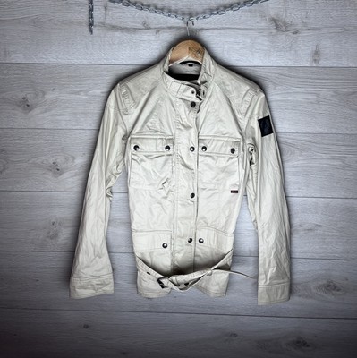 BELSTAFF Belted  Jacket Gray Nylon Women's Multipocket Y2K