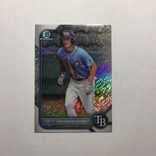 2022 Bowman Chrome Prospects Carson Williams #BCP-197 Shimmer Refractor (RC)