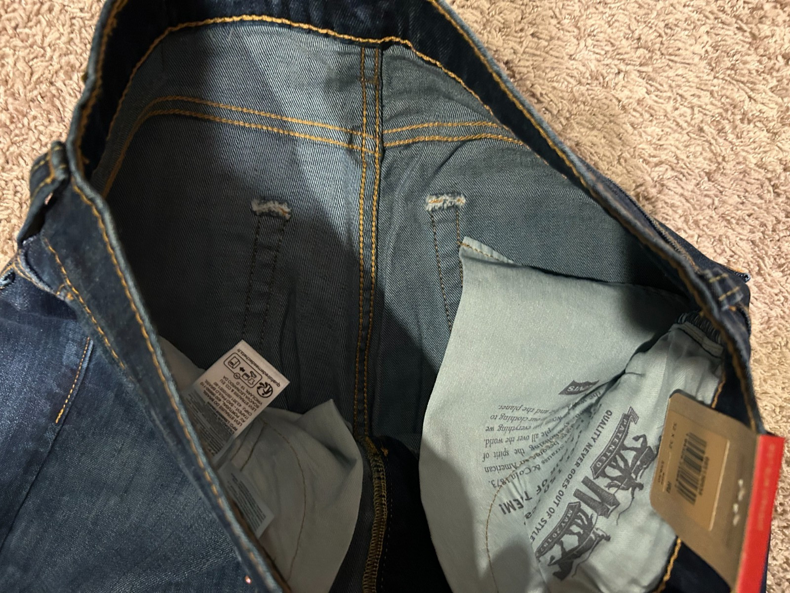 Levi's 513 Slim Straight Blue Jeans W/ Stretch Men's Sizes RT$59.5 NWT 0934 D3 thumbnail 7