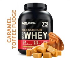 Optimum Nutrition 100% Gold Standard Whey Powder Protein 2.27kg Caramel Toffee F 24.59 per kilo