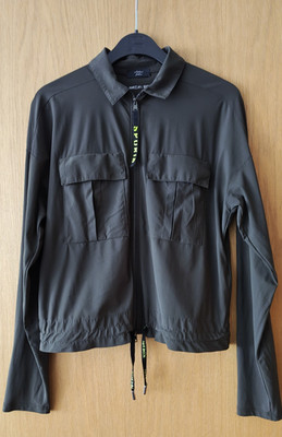 Marc Cain Sports Bluse, Reißverschluss, Tunnelzug, grün, Gr. N2 (EU 36)