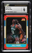 1986-87 Fleer Sam Perkins #86 CSG 9 Mint s6i
