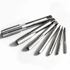 7pcs M2 HSS Metric Left Hand Thread Tap Set,Machine Thread Milling Taps,M3 M4 M5