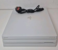 Sony PlayStation 4 PS4 Pro Console 1TB 4K White Console CUH-7016B Tested Works