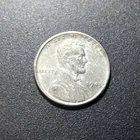 1943 Lincoln Steel Penny Coin, No Mint Mark Very Good Condition