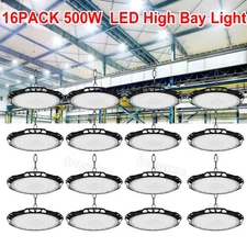 16X 500W UFO LED High Bay Light Shop Lights Warehouse Commercial Lighting Lamp