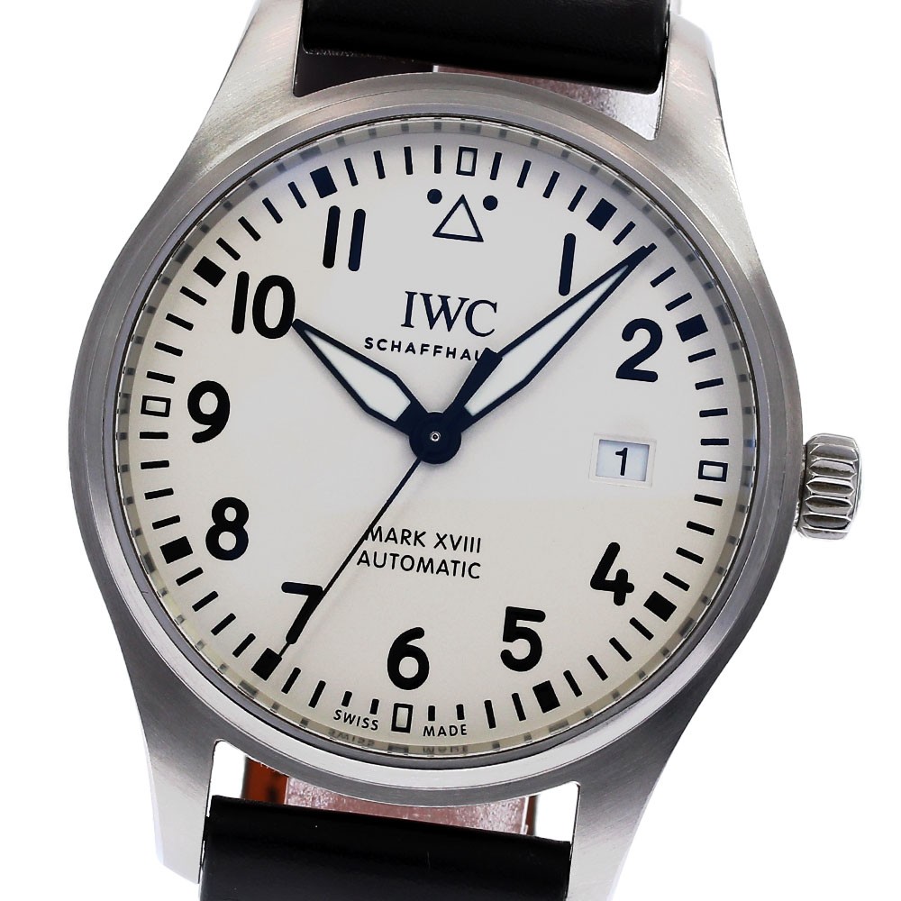 IWC SCHAFFHAUSEN Pilot watch mark XVIII IW327012 Silver Dial AT Men's_831442