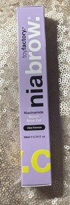 NEW SEALED Toy Factory NiaBrow Niacinamide Serum Brow Gel Clear .34fl oz