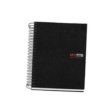 Miquelrius - The Original Notebook, 6 Coloured Stripes, Opaque A6 Black/White