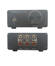 HiFi Passive Preamp Stereo Audio Preamplifier Volume Control A/B Selector