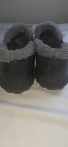 Jsport Slide On Womens Size 8 Black Furry Shoes