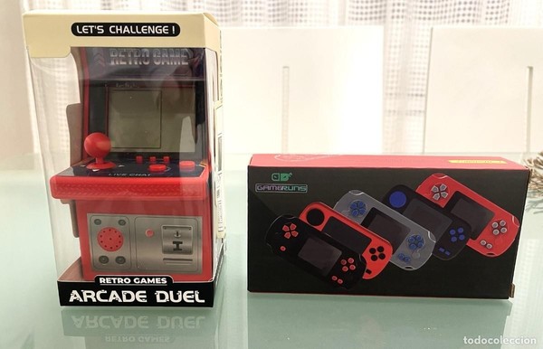 PACK LOTE 2 miniconsolas retro: Retro Games Arcade Duel y Gameruns