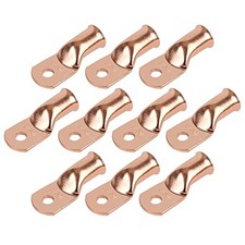 10pcs 4/0 AWG-5/16  M8 Ring Terminals 0000 Gauge Copper Wire Lugs Battery