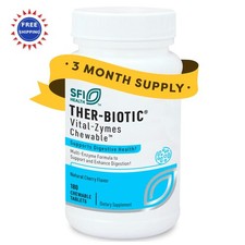 Klaire Labs SFI Health Vital Zymes Chewable Digestive Enzymes for Adults & Kids