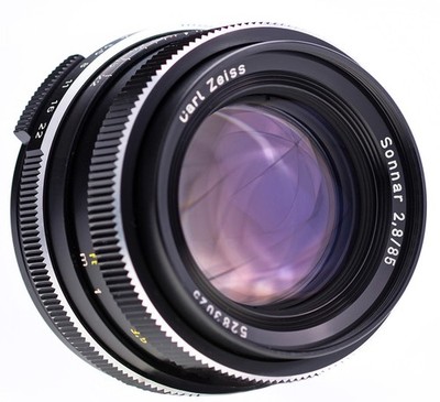 Carl Zeiss Sonnar 85 mm f 2,8 Rollei QBM Made in West Germany TOP  ( 1271 )