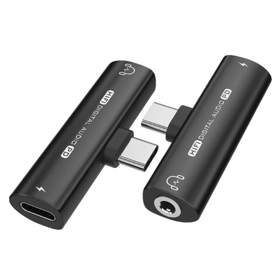 USBC bis 3,5 Adapter 2 In-1 USB C bis 3,5 mm Kopfhörerbuchse Hifi DAC REMENDE