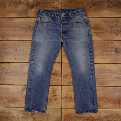 Levis 501 Jeans 36x29 Blau Regular Straight Faded Red Tab Denim