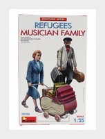 1:35 Miniart Figures Refugees Musician Family Kit MA38084 Modellbau