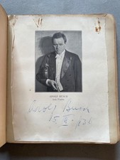 Bruno Walter, Adolf Busch, Gaspar Cassado, Paul Robeson +, AUTOGRAPH BOOK, 1936