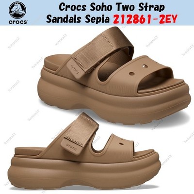 Crocs Soho Two Strap Sandalen Sepia 212861-2EY Unisex Gr.