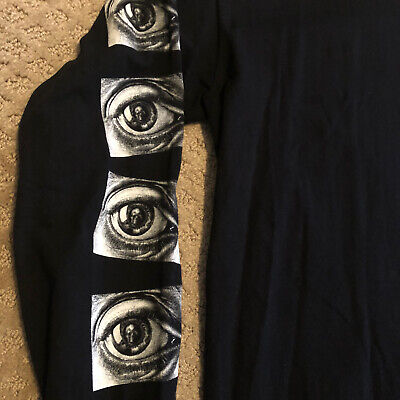 SUPREME MC ESCHER EYE LONG SLEEVE TEE BLACK BOX LOGO LARGE SUPREME MC ESCHER EYE LONG SLEEVE TEE BLACK BOX LOGO LARGE
