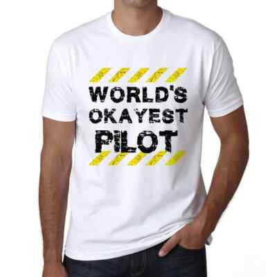 ULTRABASIC Herren T-Shirt Der beste Pilot der Welt Worlds Okayest Pilot