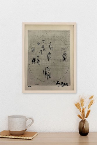 MARC CHAGALL ORIGINAL SIGNED LITHOGRAPH, COA AND APPRAISAL FOR $3,500 USD.