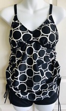 2pc Tankini Swimsuit swim Wear MOSSIMO size Small Medium bf26 