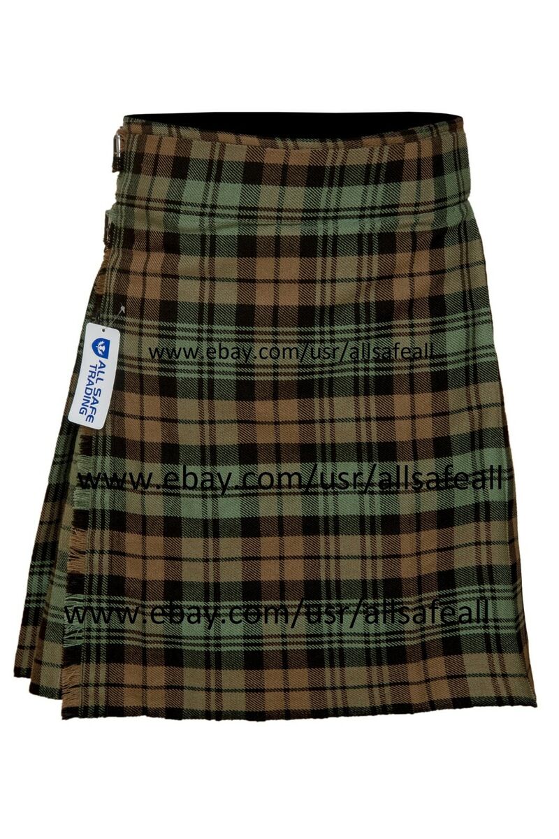 Men's 5 Yard Scottish Kilts Tartan Kilt 13oz Highland Casual Men's 5 Yard Scottish Kilts Tartan Kilt 13oz Highland Casual