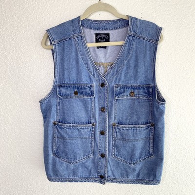 denim vest ebay