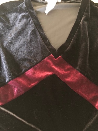“Hot Kiss” Bodycon Maxi Skirt & Top Crushed Velvet Size S USA Made VTG 90’s - Picture 11 of 11